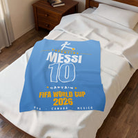Messi World Cup 2026 Plush Blanket