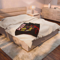 Personalized Soccer Blanket with Name & Photo Custom Ronaldo Inspired Blanket Soccer Gift for Kids