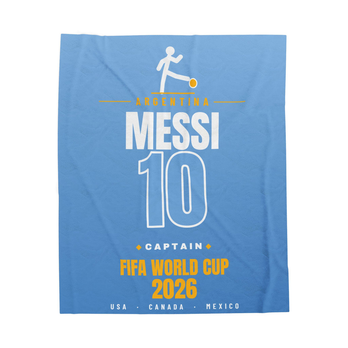 Messi World Cup 2026 Plush Blanket