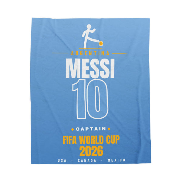 Messi World Cup 2026 Plush Blanket