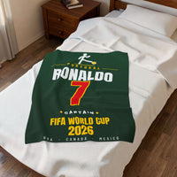 Cristiano Ronaldo World Cup 2026 Plush Blanket