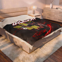 Personalized Soccer Blanket with Name & Photo Custom Ronaldo Inspired Blanket Soccer Gift for Kids