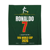 Cristiano Ronaldo World Cup 2026 Plush Blanket