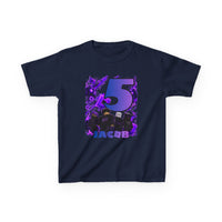 Personalized Birthday Roblox Inspired Rivals Gamer Tee — Custom Name & Age, Kids Heavy Cotton T-Shirt