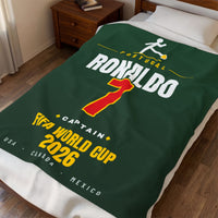 Cristiano Ronaldo World Cup 2026 Plush Blanket