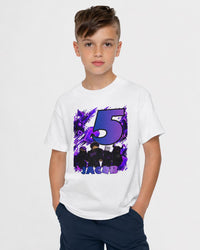 Personalized Birthday Roblox Inspired Rivals Gamer Tee — Custom Name & Age, Kids Heavy Cotton T-Shirt